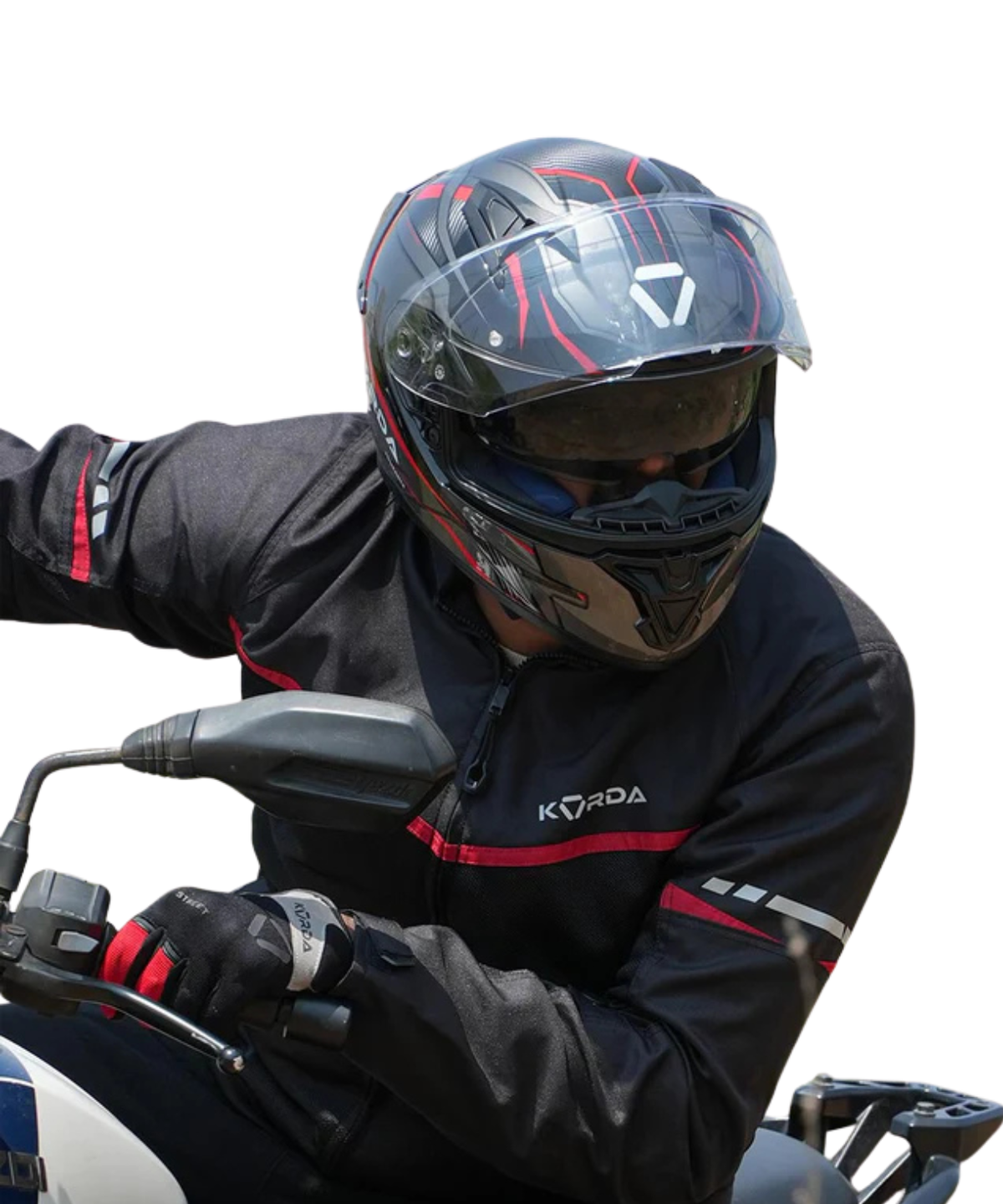 Korda Level 2 Street Riding Jacket with Safe Tech Armours - Red - Korda
