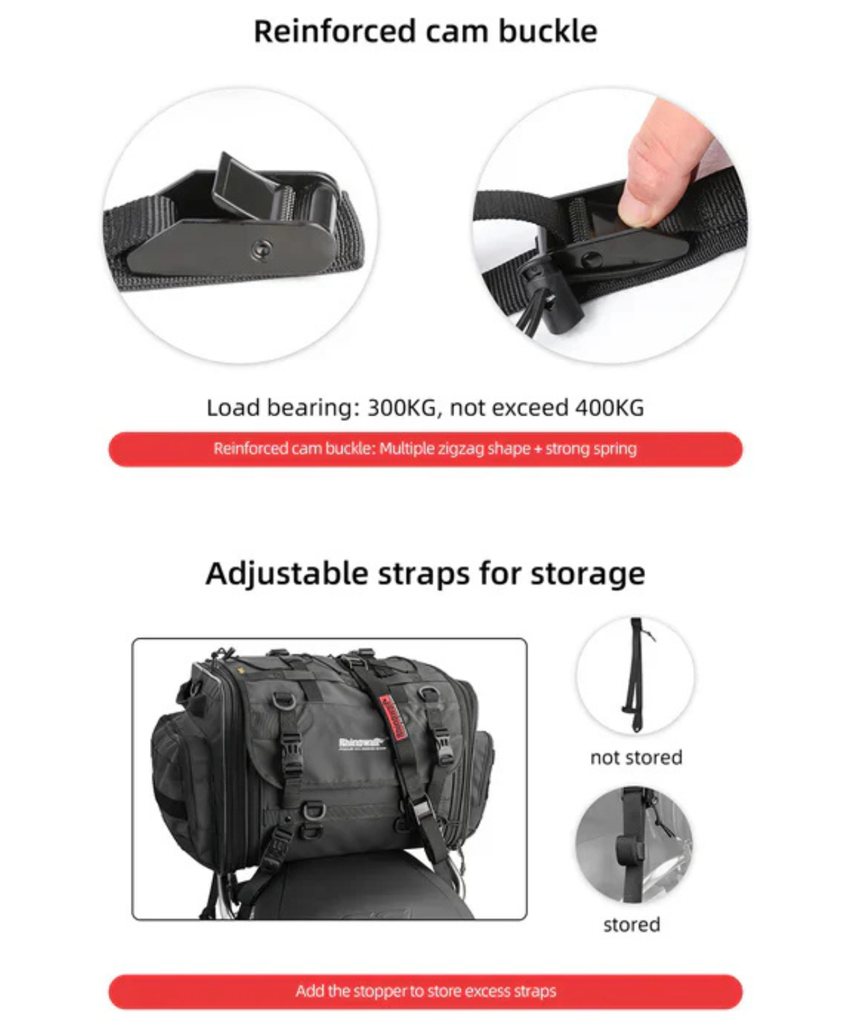 Rhinowalk Luggage Strap 2.5m - MTR005