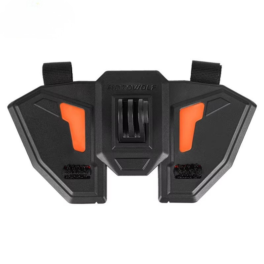 Motowolf Action Cam Helmet Chin Mount - Orange