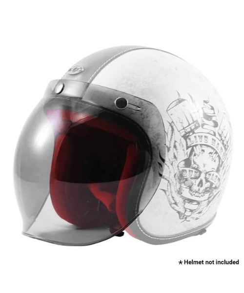 Vardenchi Bubble Visor Retractable (For Vardenchi Helmets Only) - Clear