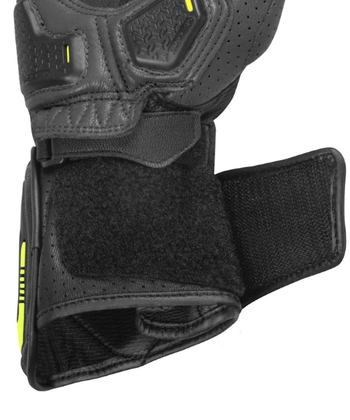 Rynox Storm Evo 3 Riding Gloves - Hi-Viz Green Black