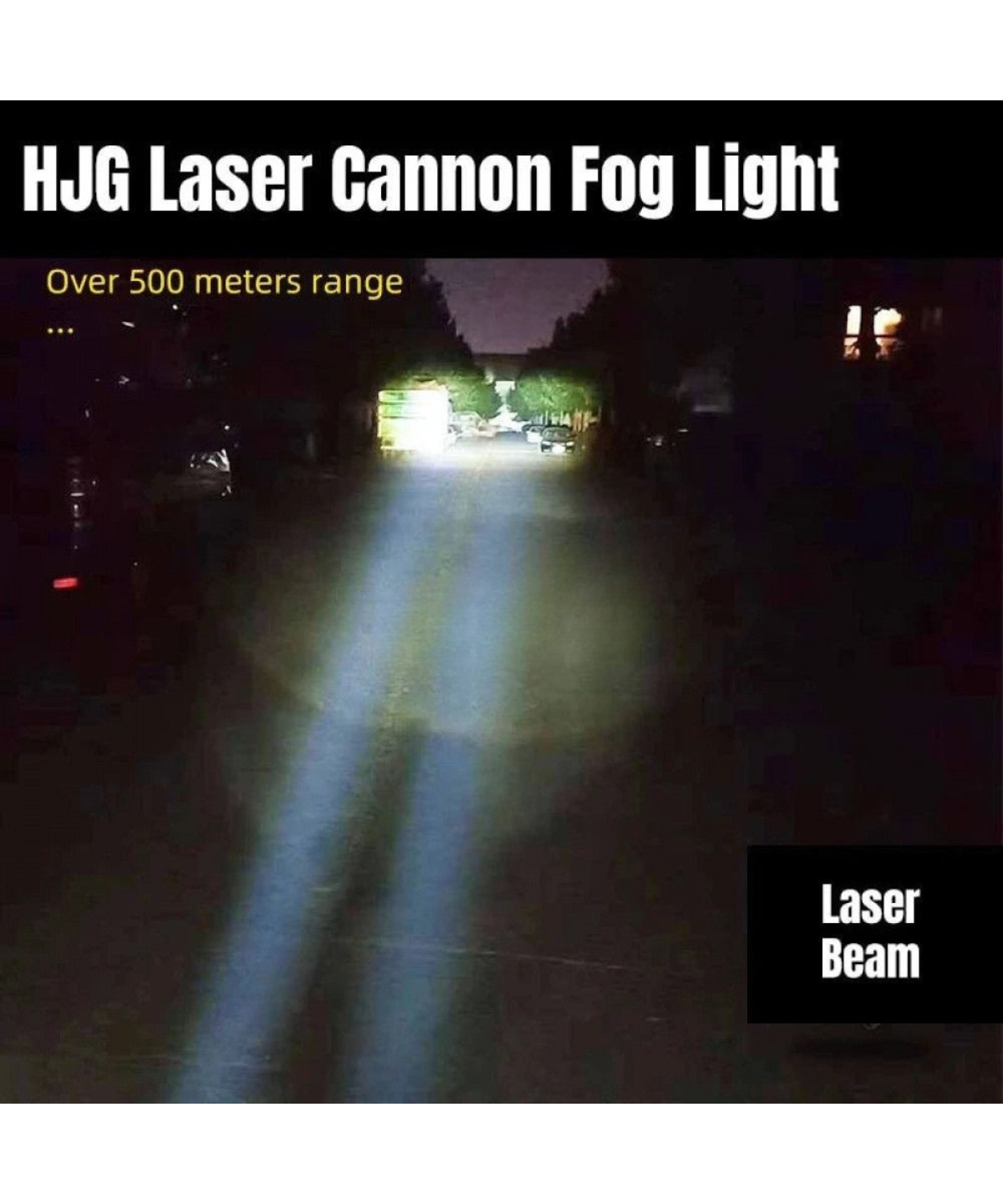 HJG 80W Laser Cannon Fog Light Dual Colour - Pair