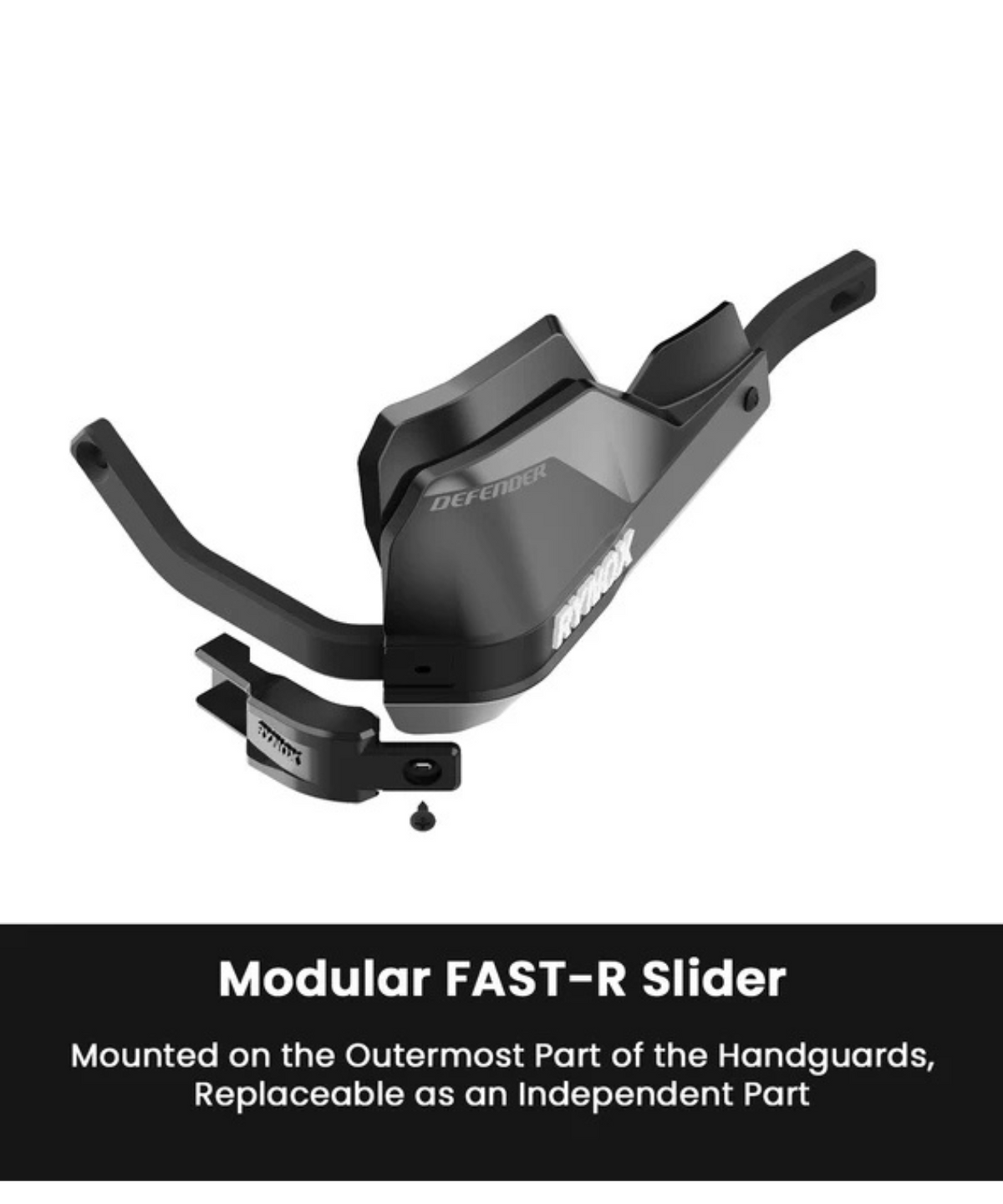 Rynox Defender Pro Hand Gurads - Black - Rynox