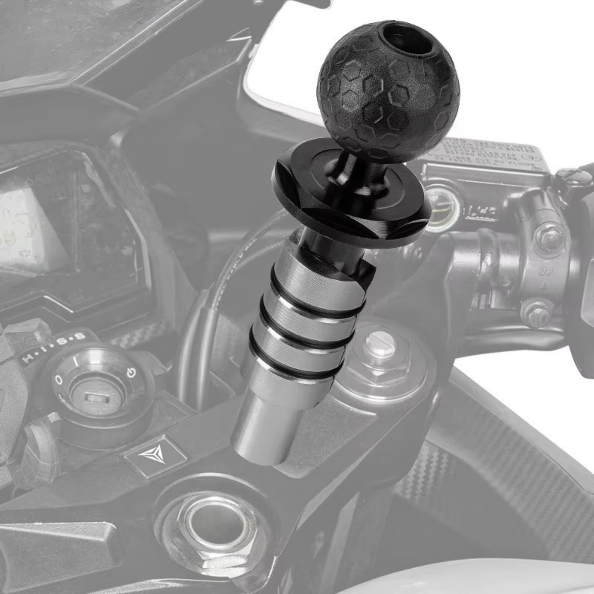 Motowolf Fork Stem Base Handlebar Ball Mount - Motowolf