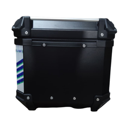 HJG Aluminium Top Box 45L with Backrest - Black