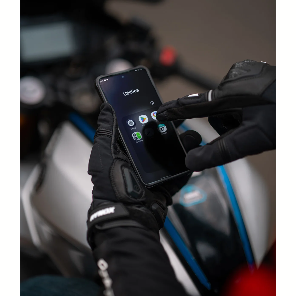 Rynox Delta GT Riding Gloves - Black - Rynox