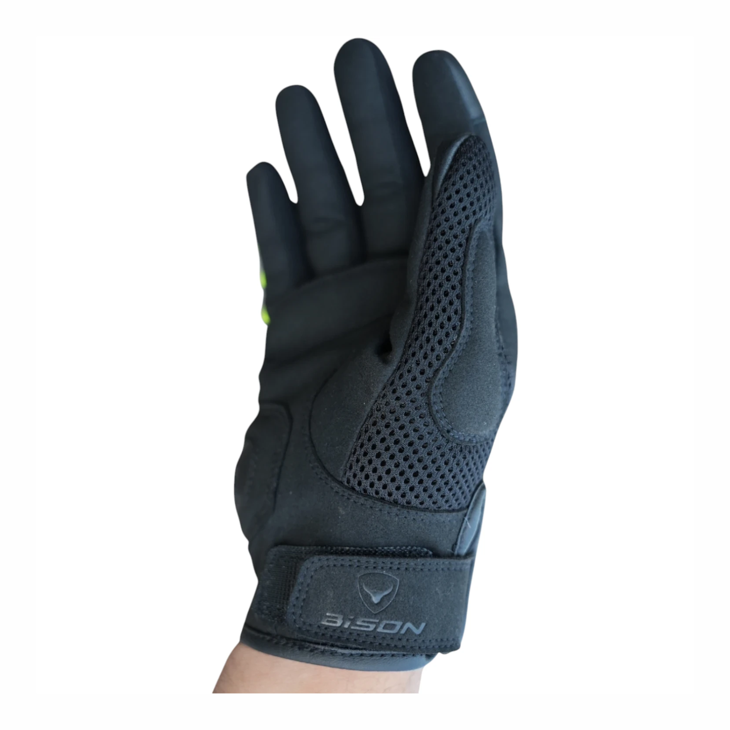 Bison ProGear Raptor Riding Gloves - Black Neon