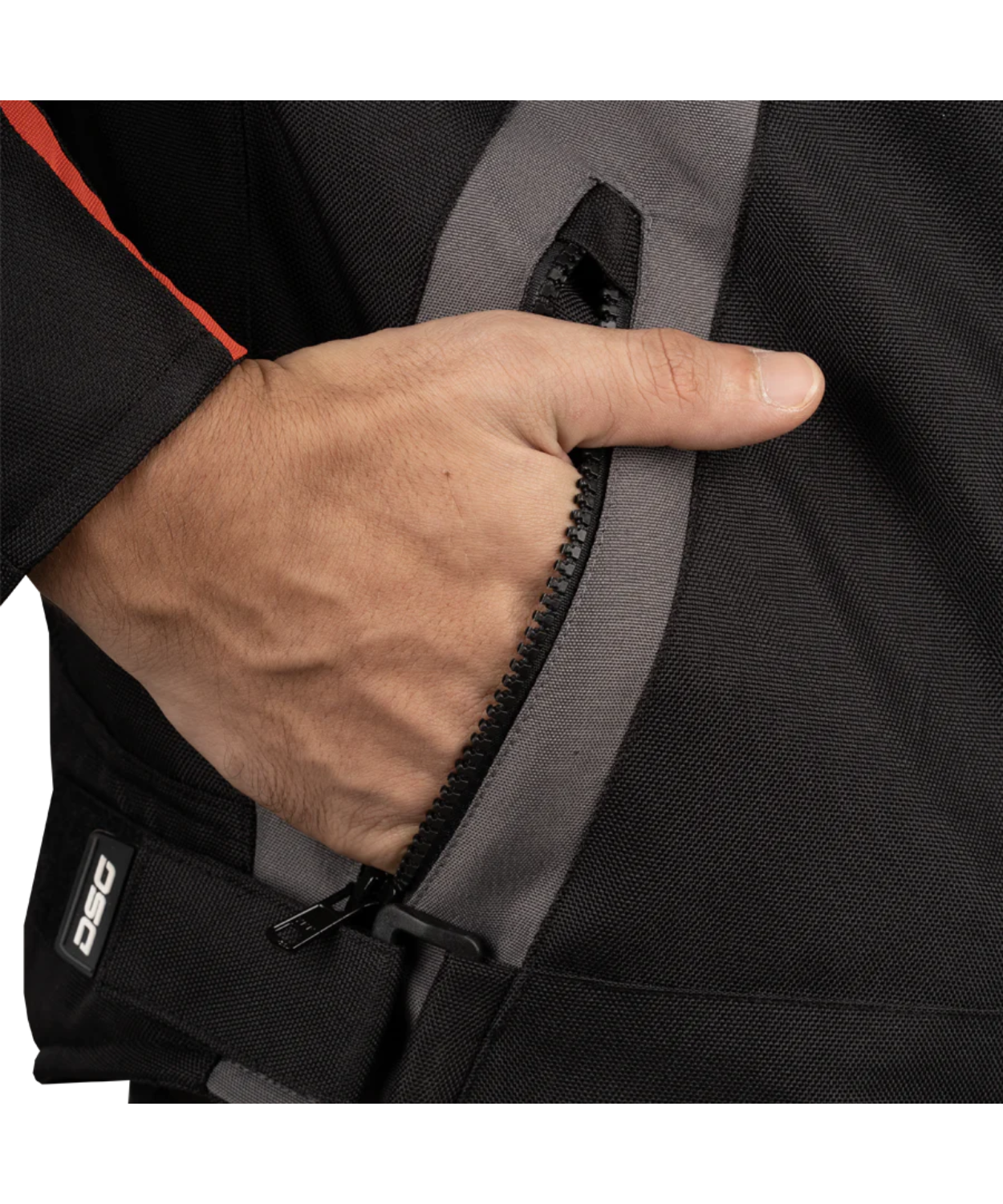 DSG Apex V2 Riding Jacket - Black Grey Red