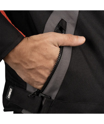 DSG Apex V2 Riding Jacket - Black Grey Red