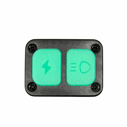 Moto Arch J05 60W Fog Light with Wireharness / Clamps / Wireless Switch - White Yellow
