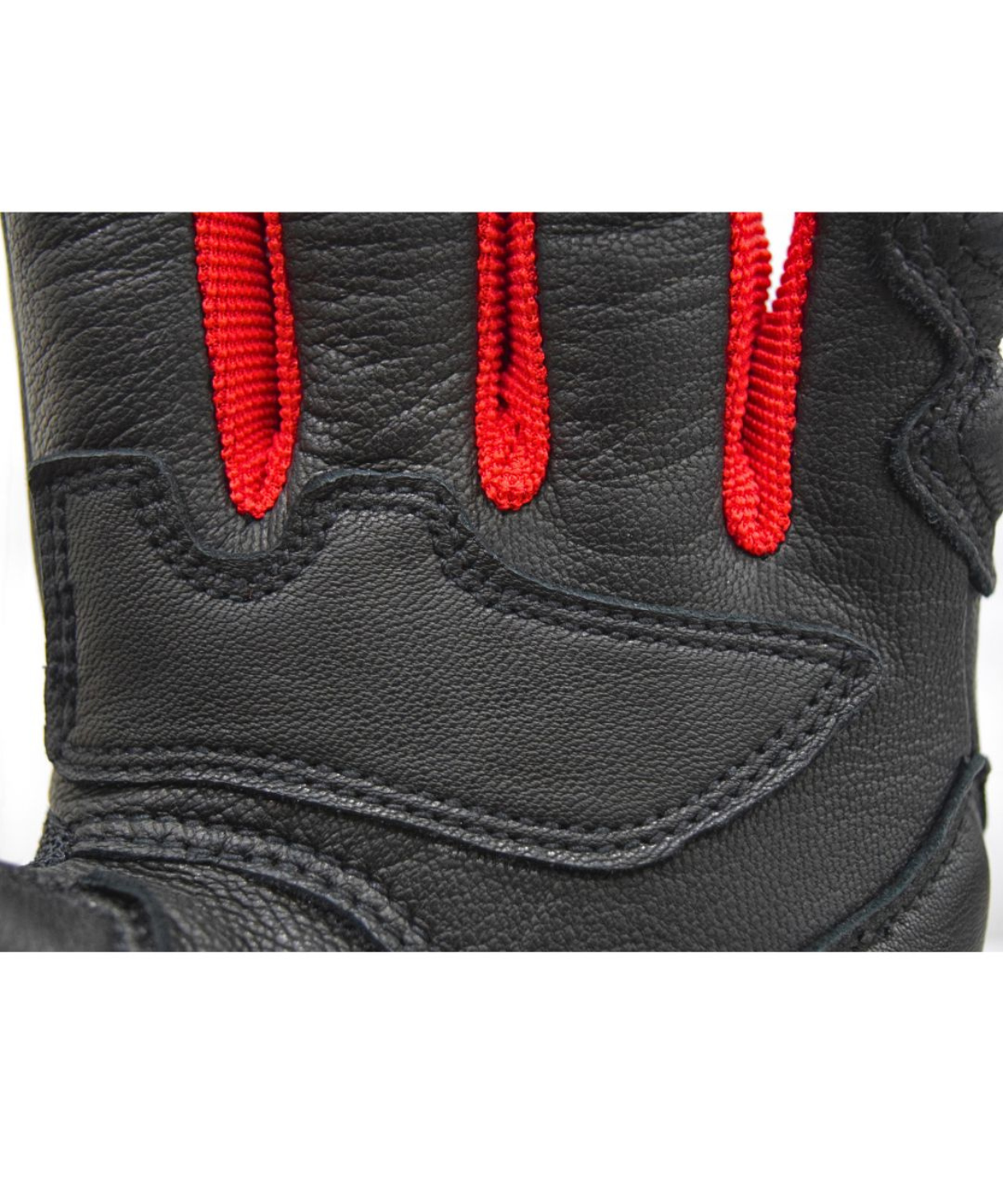 Bison ProGear Air Pro Riding Gloves - Black Red