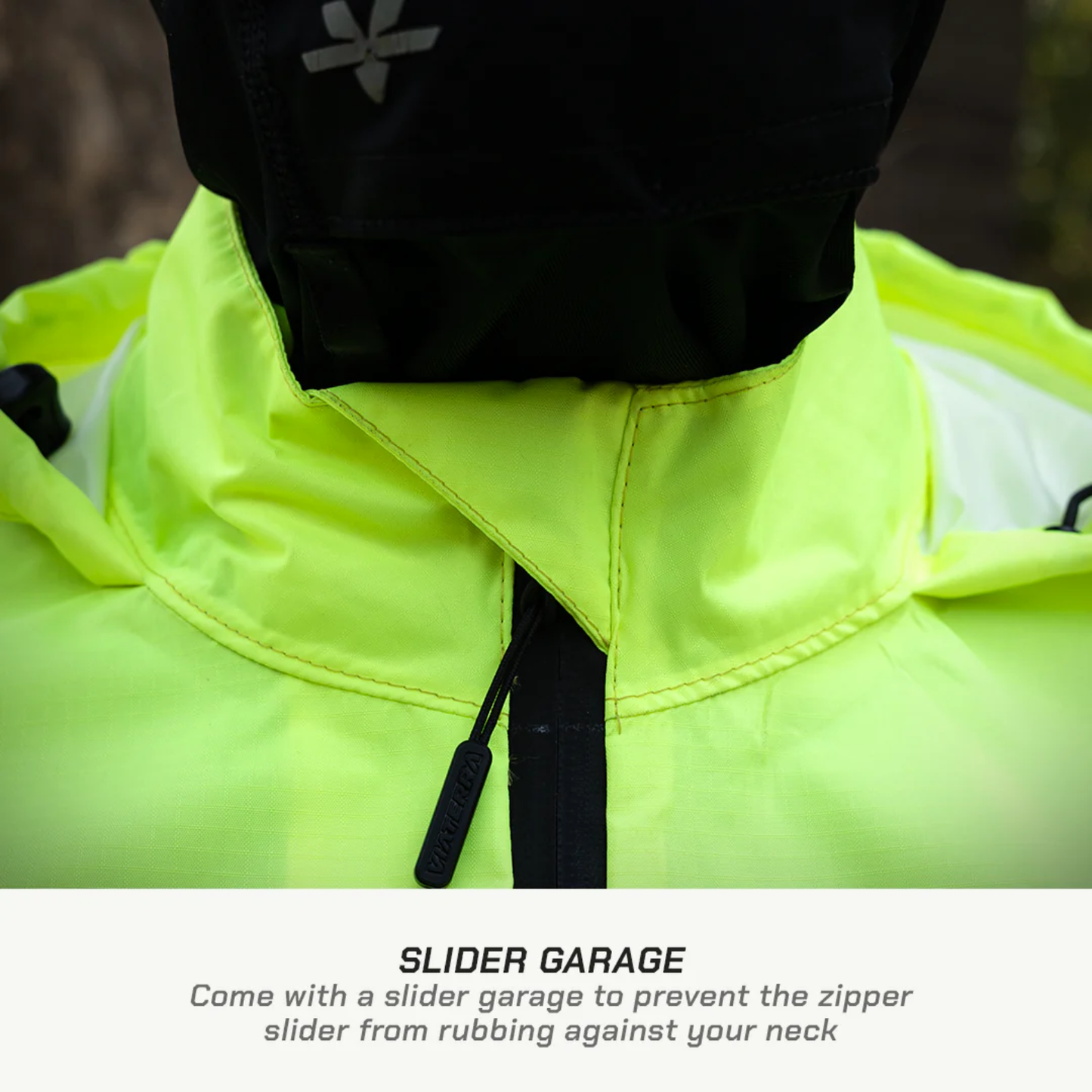 Viaterra B100 Rain Jacket (2026) - Fluoroscent Green