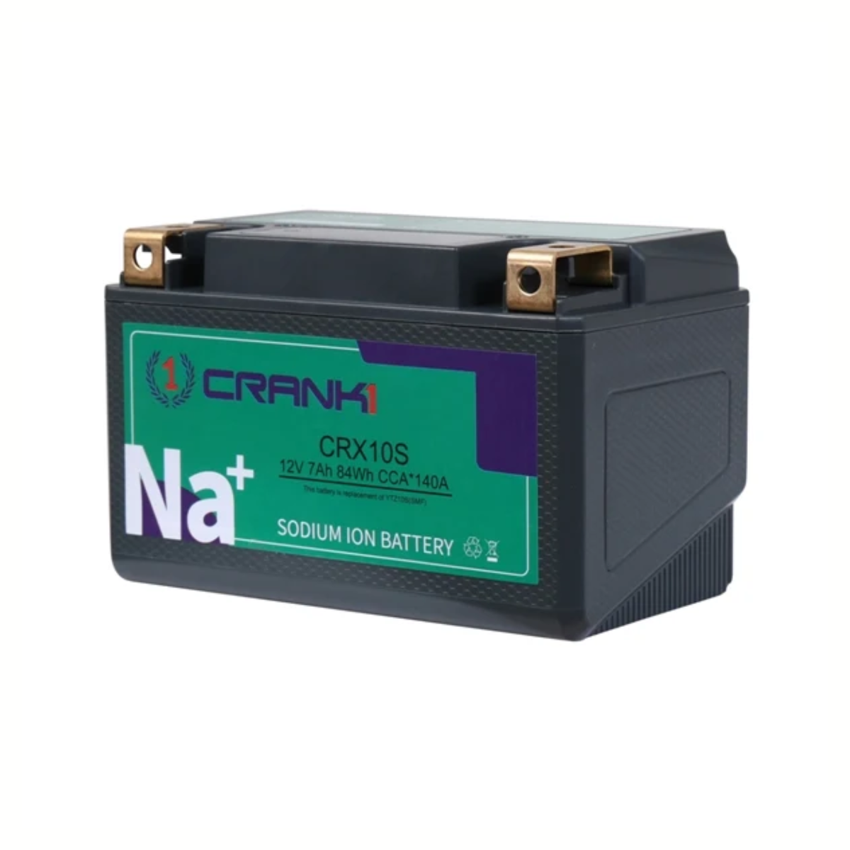 Crank1 Kawasaki Ninja ZX-4R (2023 Onwards) Sodium ION Factory Activated Battery - CRX10S - Crank 1
