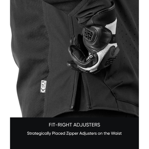 Rynox Outlander Pro CE Certified Class AA Motorcycle Riding Jacket - Black