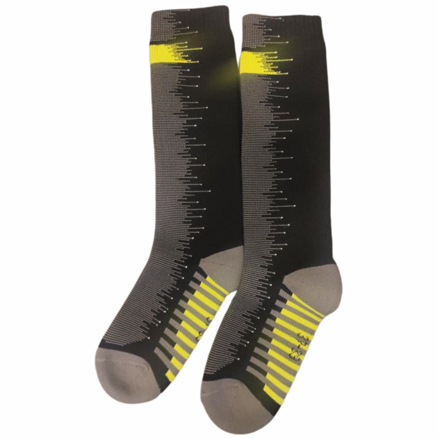 Moto Arch Knee High Waterproof and Winter Socks - Black Yellow