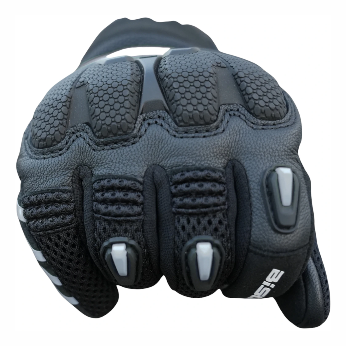 Bison ProGear Raptor Riding Gloves - Black Grey