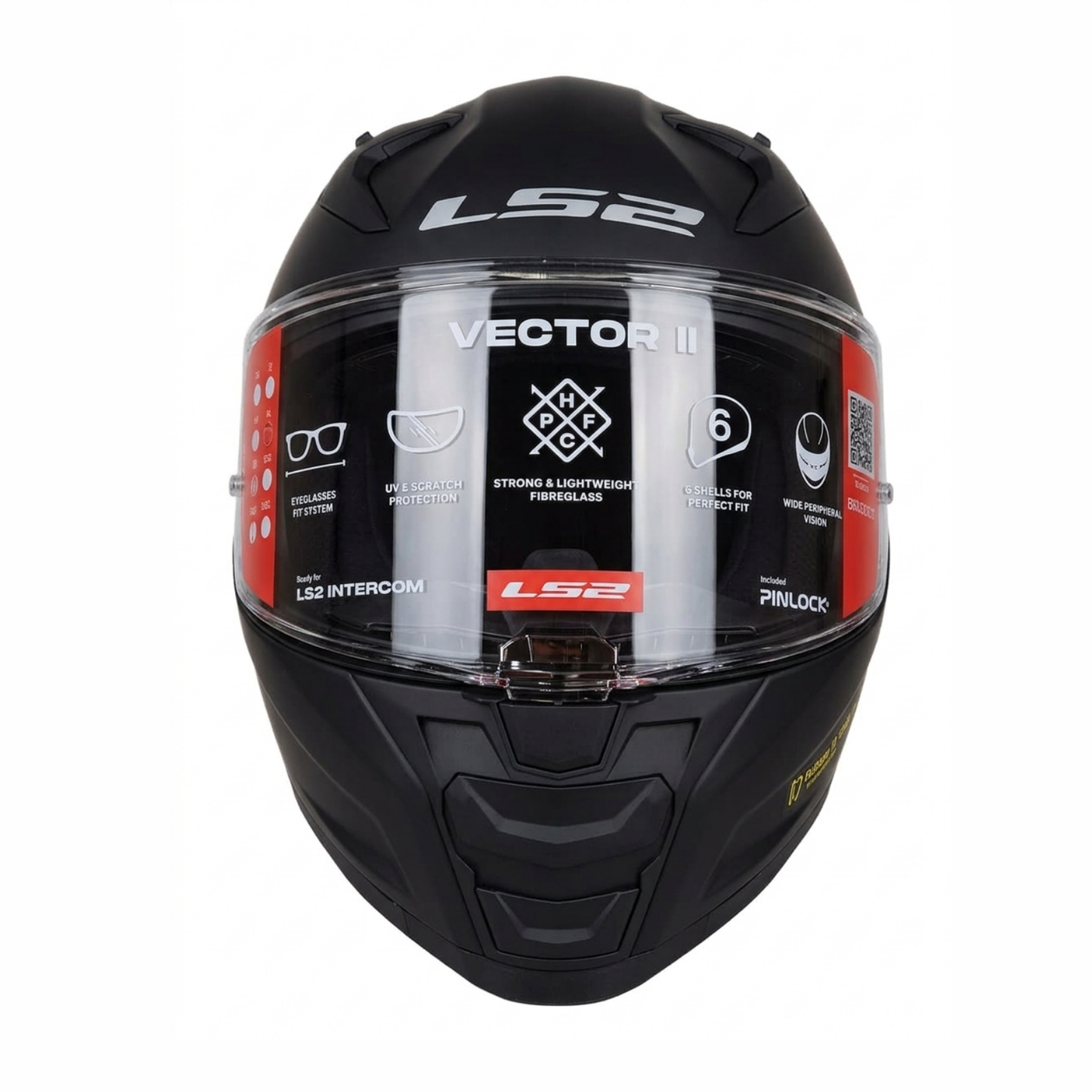 LS2 FF811 Vector ll Helmet - Solid Matt Black