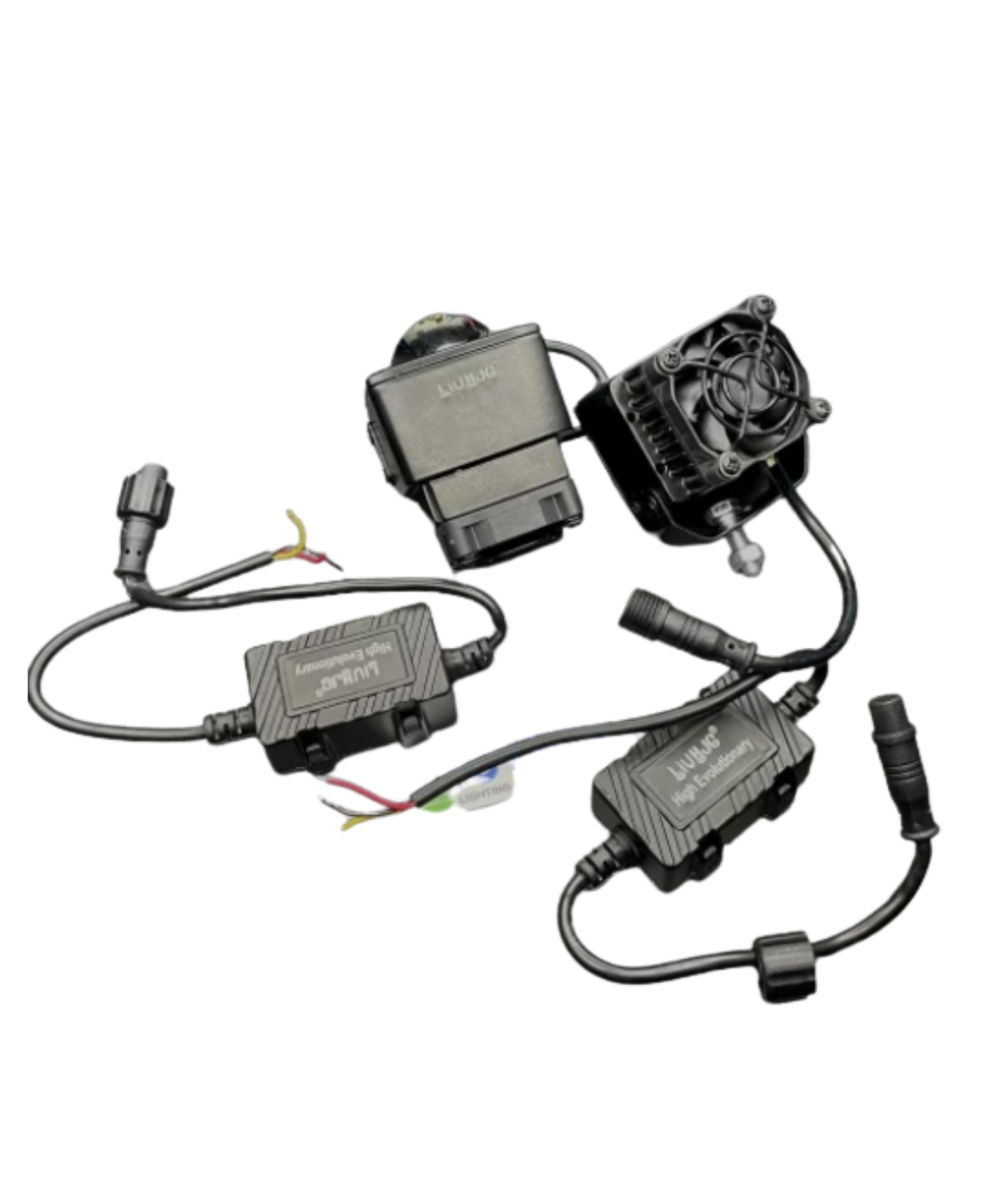 HJG Nightbreaker Gorilla Dual Projector 120 W White/Yellow Lens Led Fog Light with P107 Fog Red Amber DRL Hazard