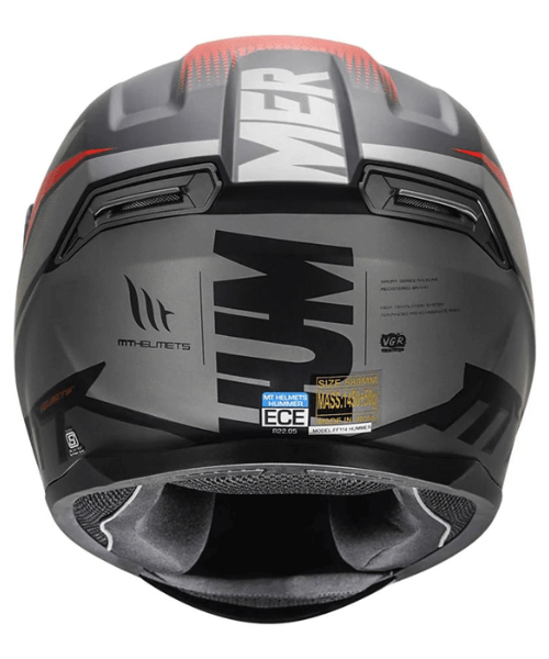 MT Hummer Brick Helmet - Matt Red