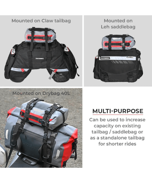 Viaterra 8L Universal Waterproof Tailbag Drybag - with Versatile Mounting