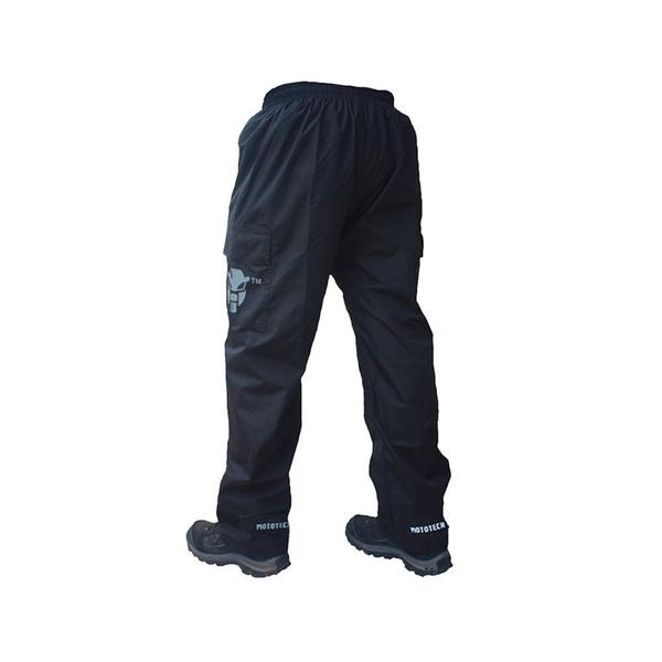MotoTech Hurricane Rain Overtrousers - Black