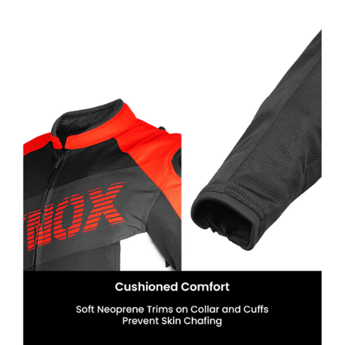 Rynox Delta GT Motorcycle Riding Jacket - Black Red