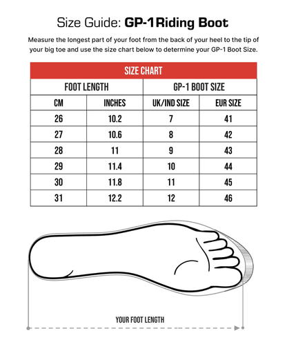 DSG GP-1 Riding Boots - Black Red