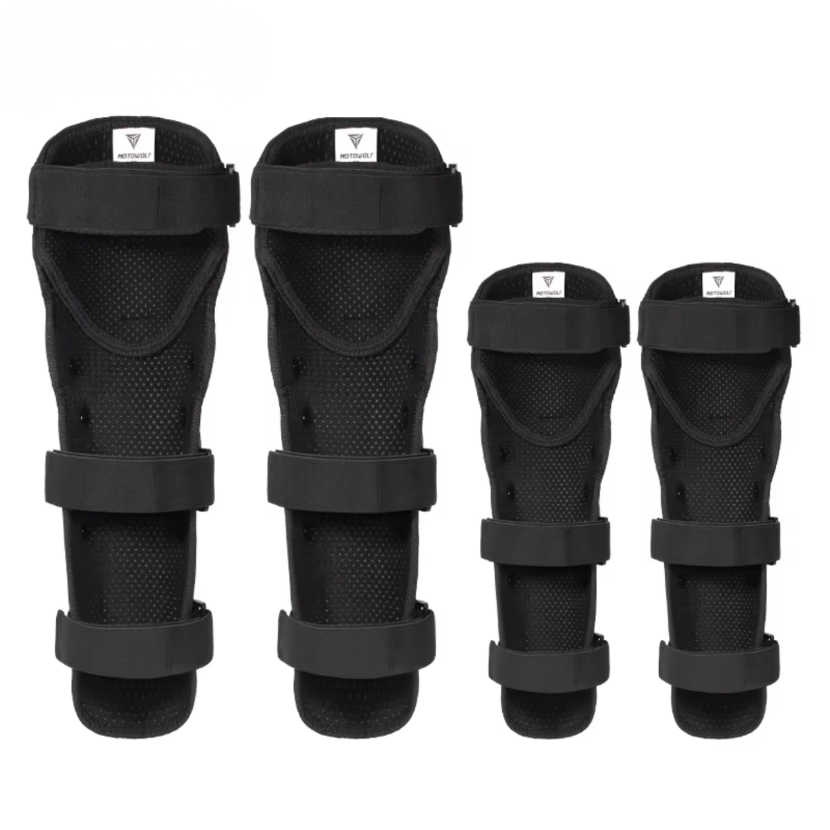 Motowolf Knee and Elbow Guard - MDL1010 - Black - Motowolf