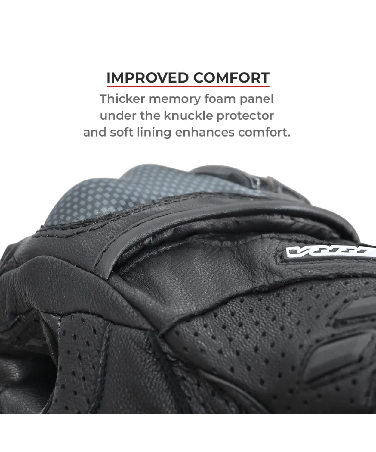 Viaterra Shifter Short Motorcycle Riding Gloves - Black