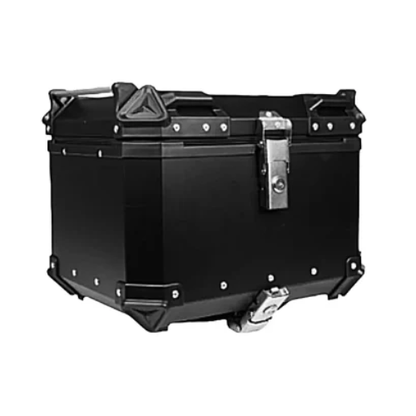 HJG Aluminium Top Box 45L with Backrest - Black