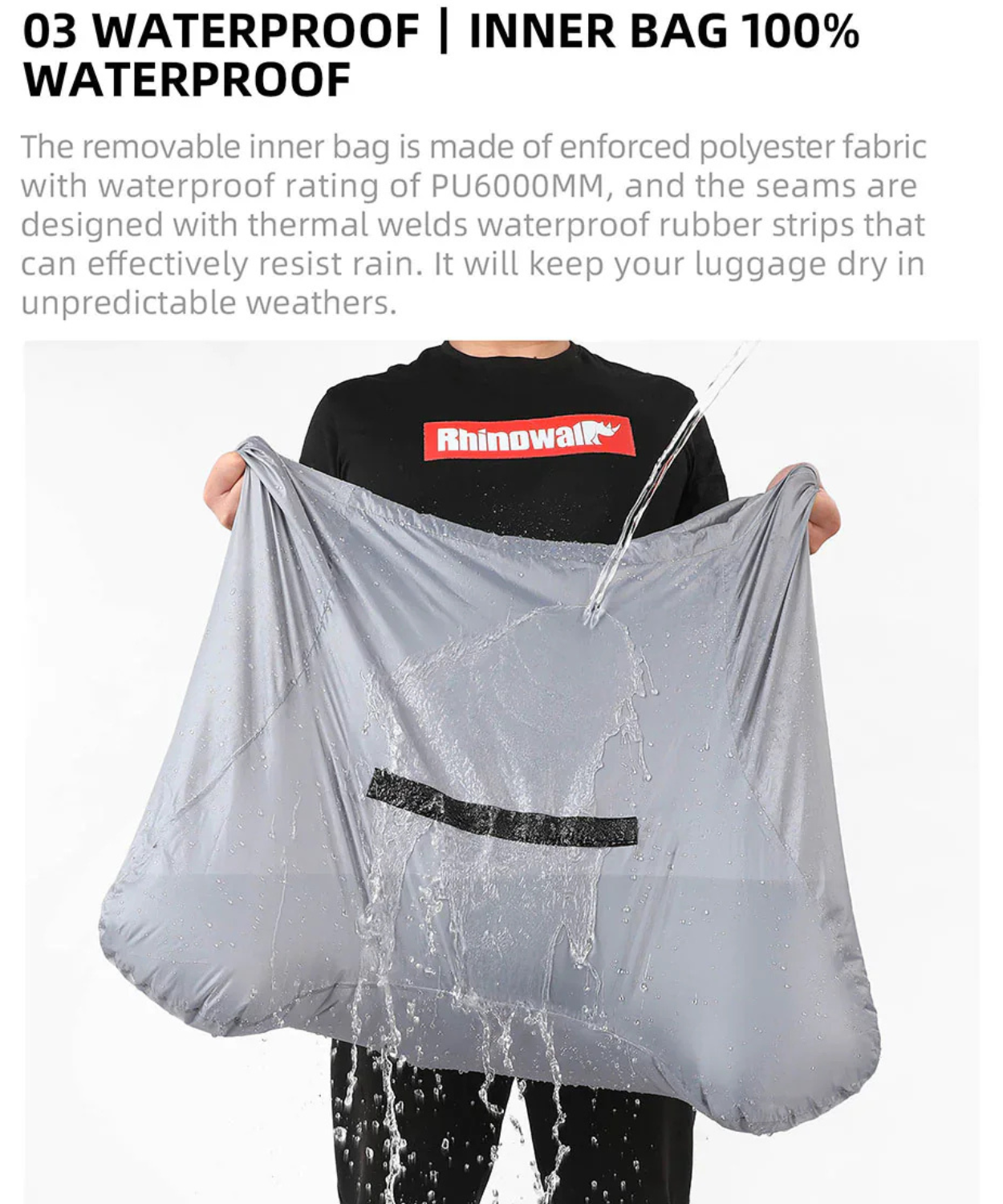 Rhinowalk 50L Waterproof Tail Bag - MT3550