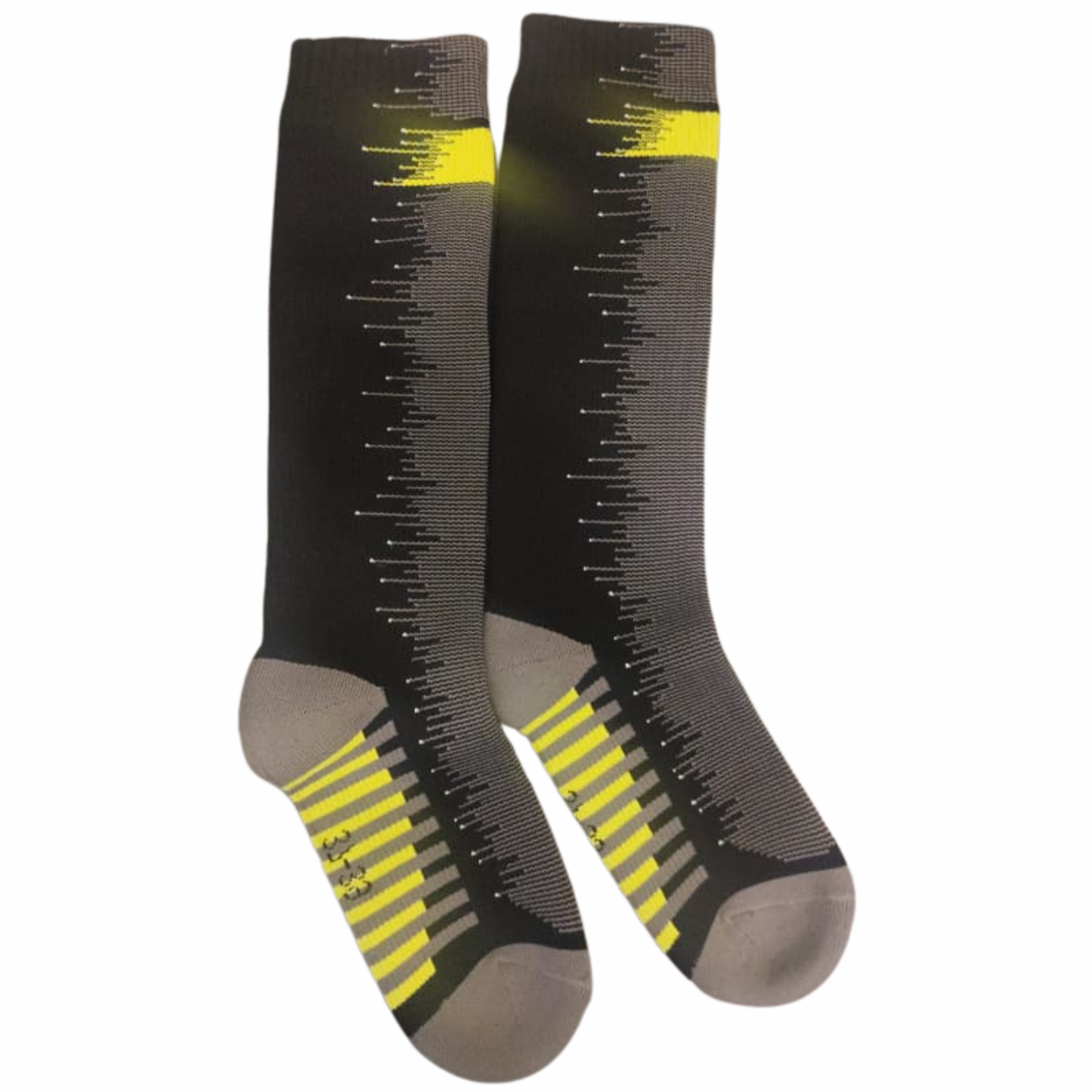 Moto Arch Knee High Waterproof and Winter Socks - Black Yellow