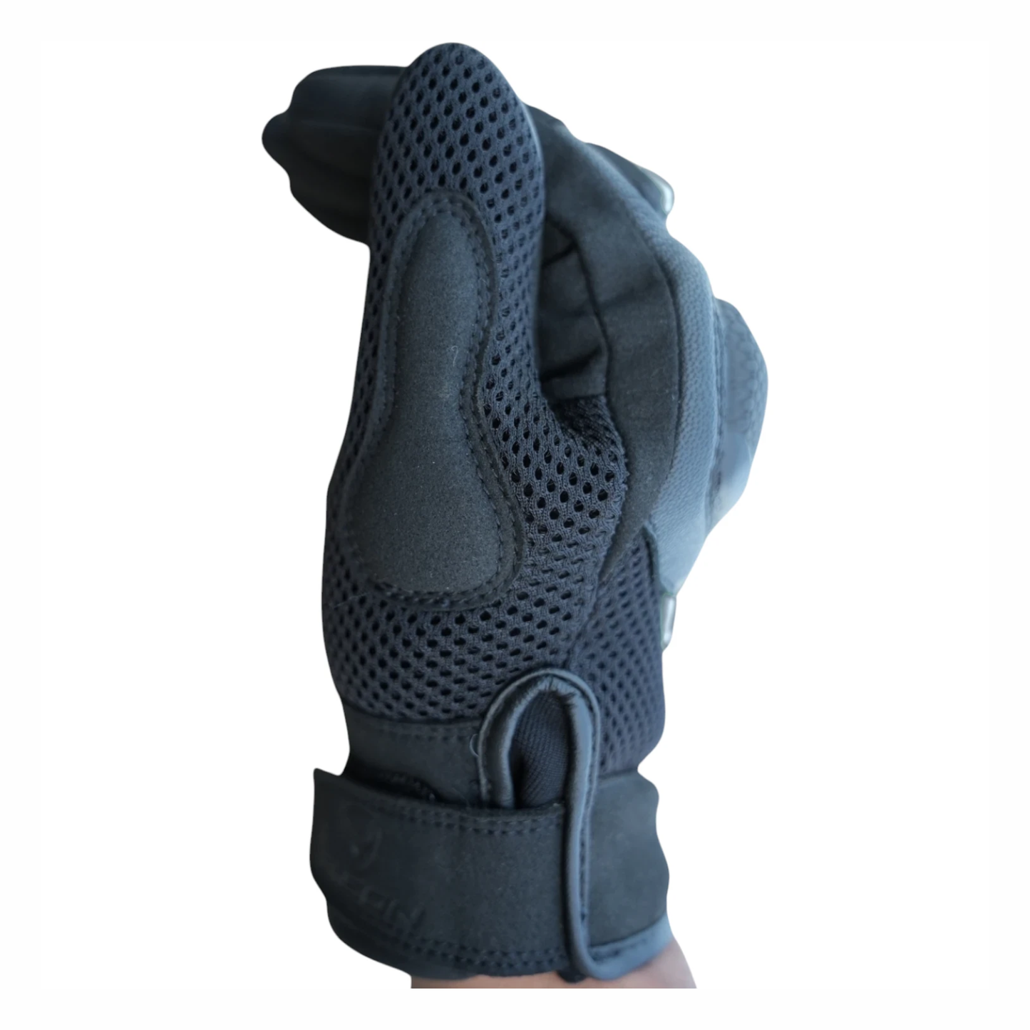 Bison ProGear Raptor Riding Gloves - Black Grey