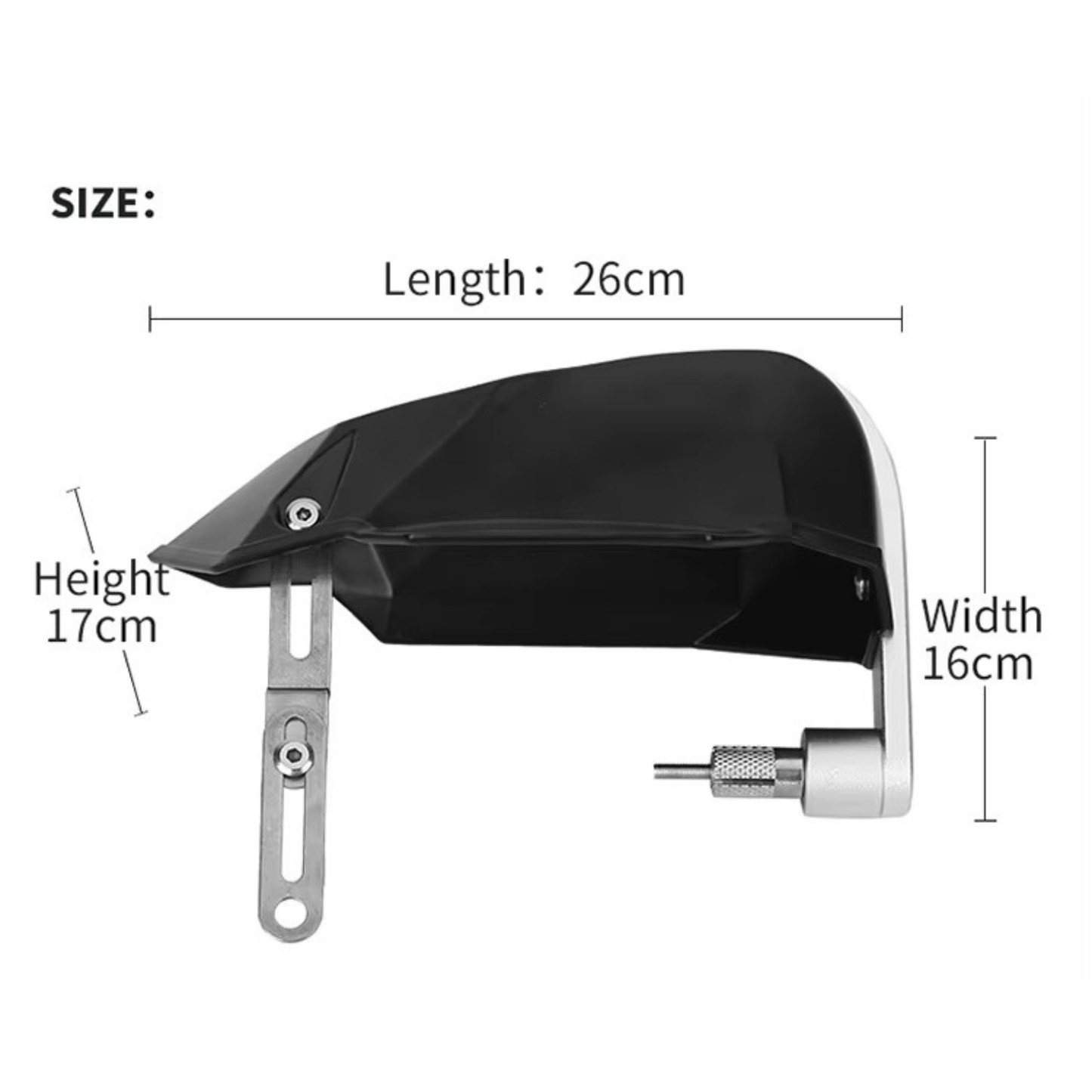 Motowolf Motorcycle Hand Guard - MDL3704
