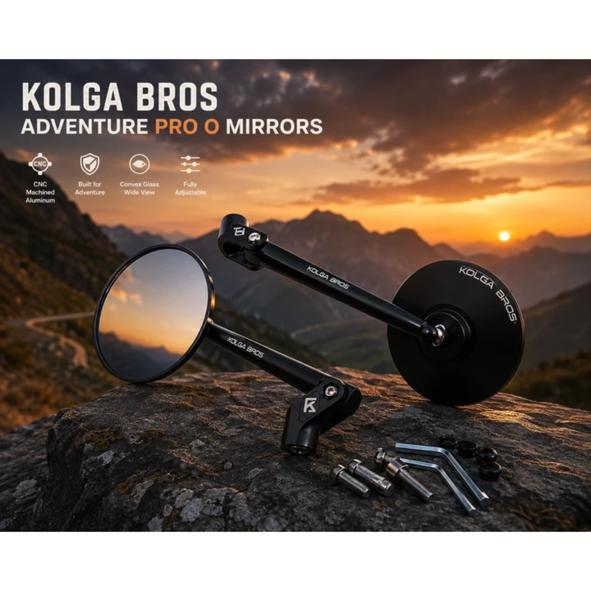 Kolga Bros Adventure Pro O Mirrors - KBMM-04 - Kolga Bros