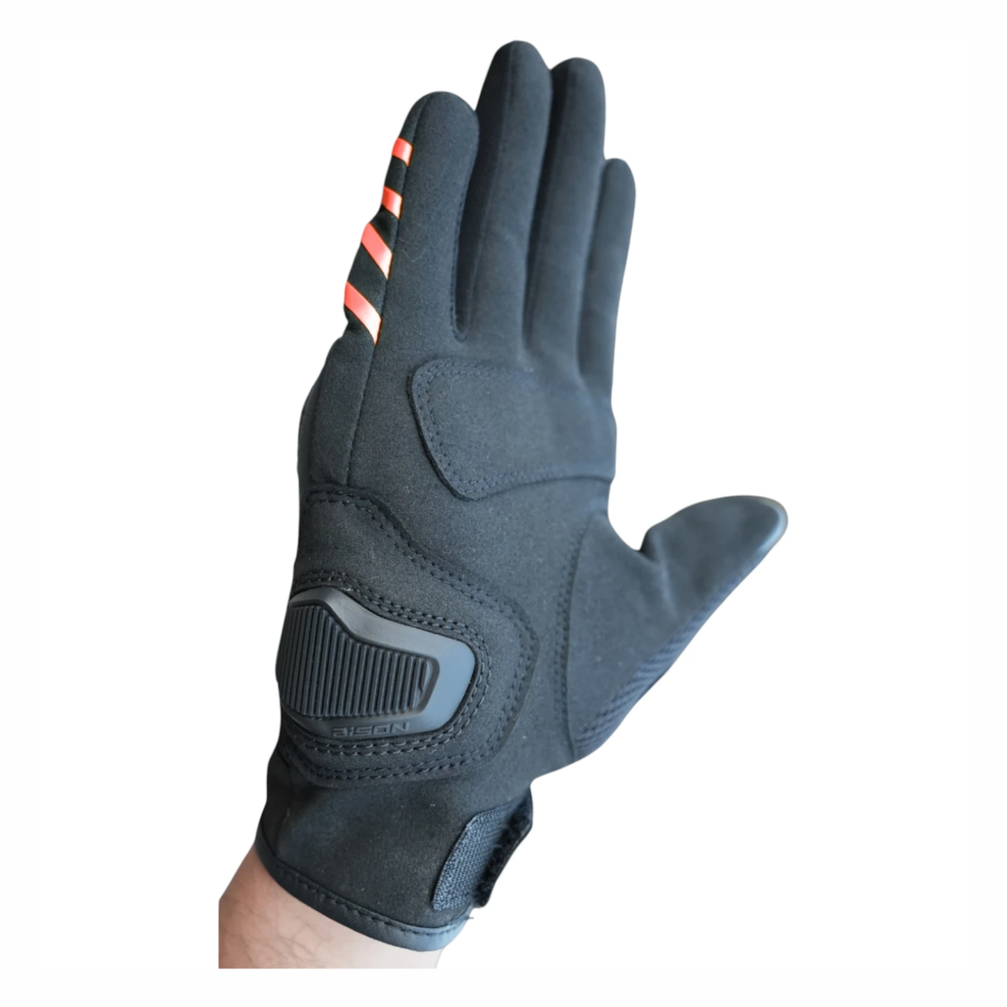 Bison ProGear Raptor Riding Gloves - Black Red