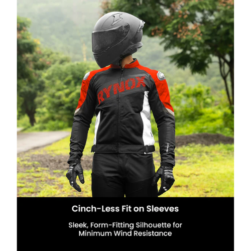 Rynox Delta GT Motorcycle Riding Jacket - Black Red