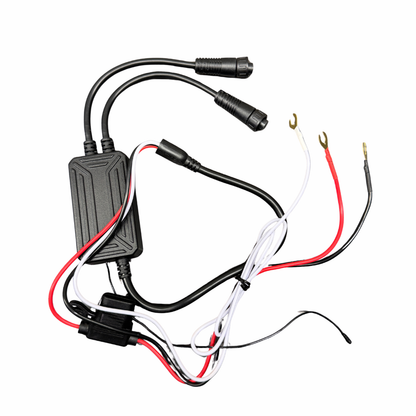 Moto Arch J03 60W Fog Light with Wireharness / Clamps / Wireless Switch - White Yellow