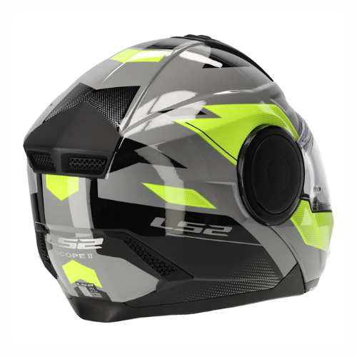 LS2 FF902 Scope ll Duria Helmet - Gloss Grey Hi-Viz Yellow