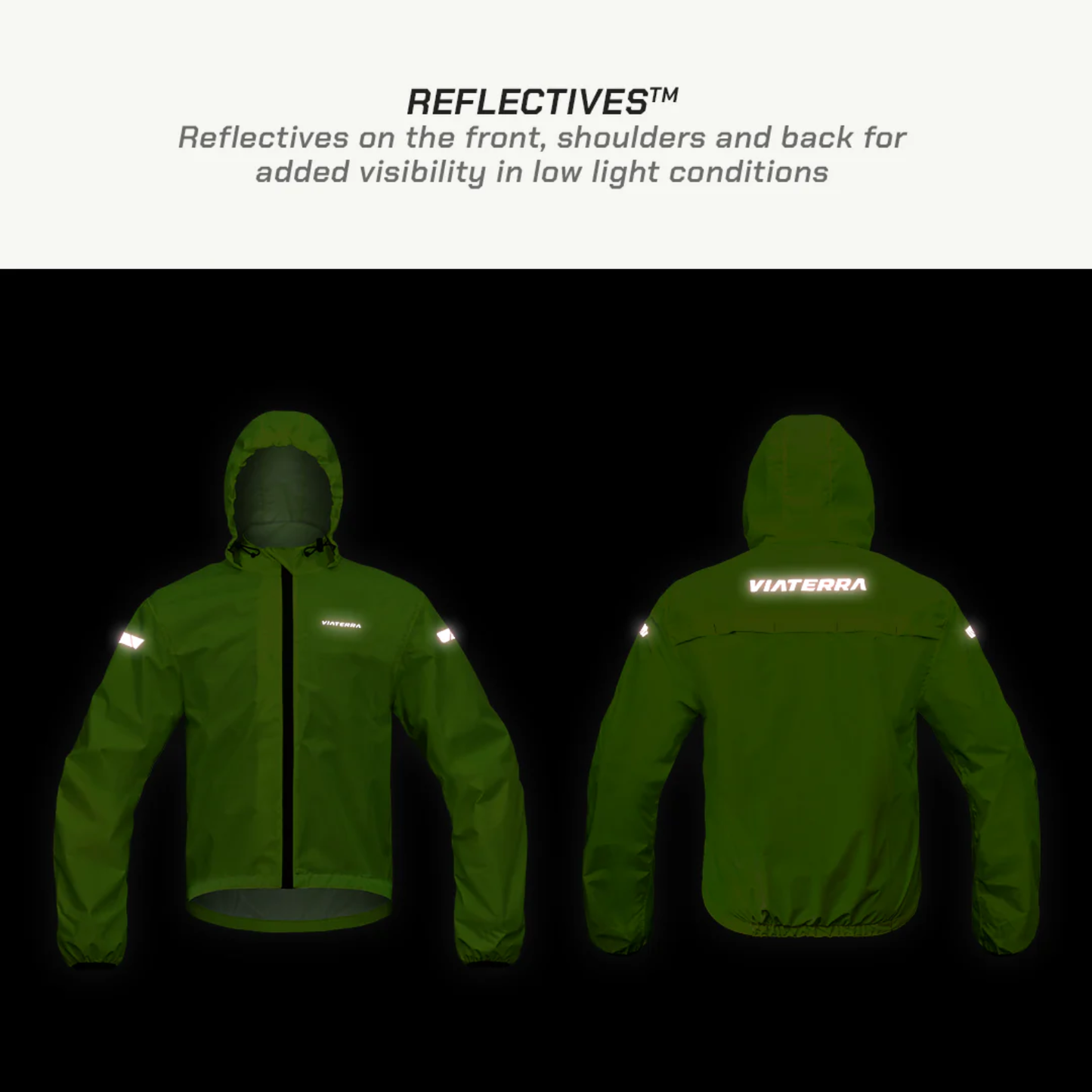 Viaterra B100 Rain Jacket (2026) - Fluoroscent Green