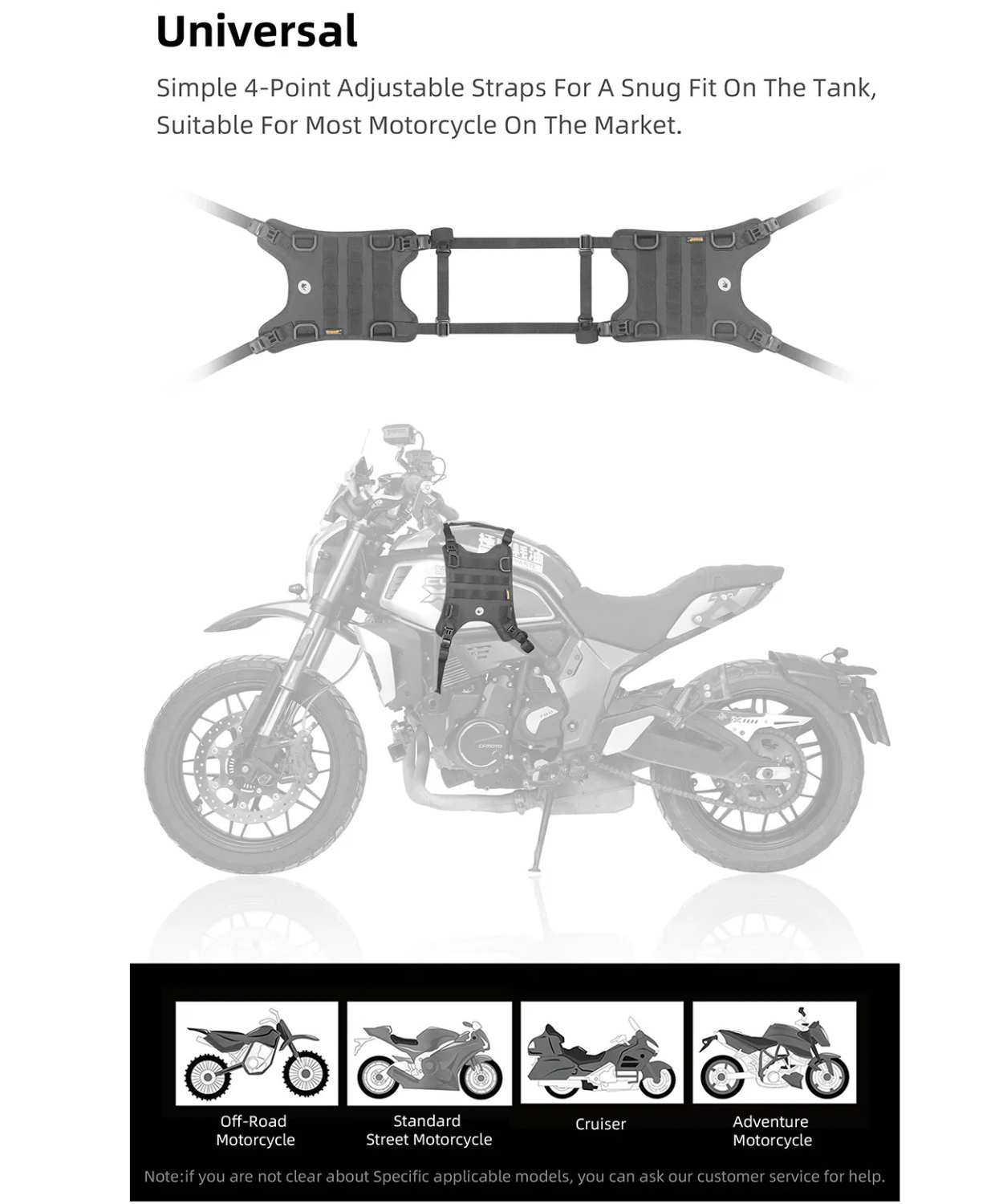 Rhinowalk Mounting Base for Tank Bag - MTR001B