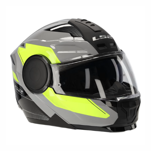 LS2 FF902 Scope ll Duria Helmet - Gloss Grey Hi-Viz Yellow