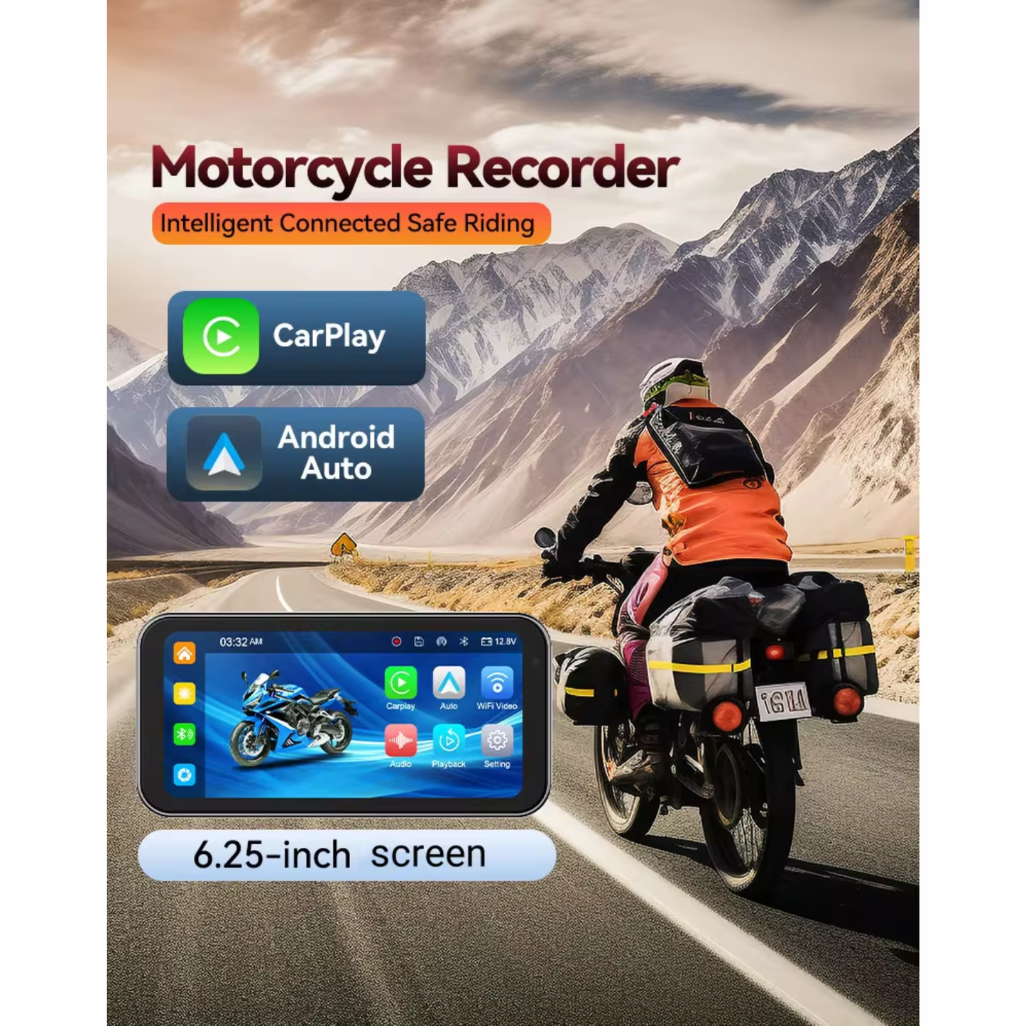 LBC Moto S3 Elite 6 Universal Plug and Play Navigation with TPMS