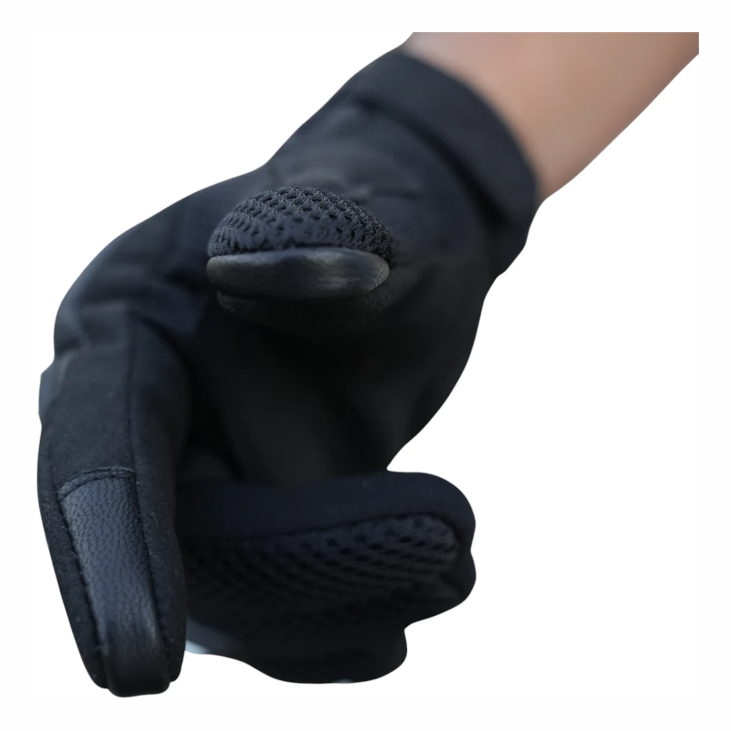 Bison ProGear Raptor Riding Gloves - Black Grey