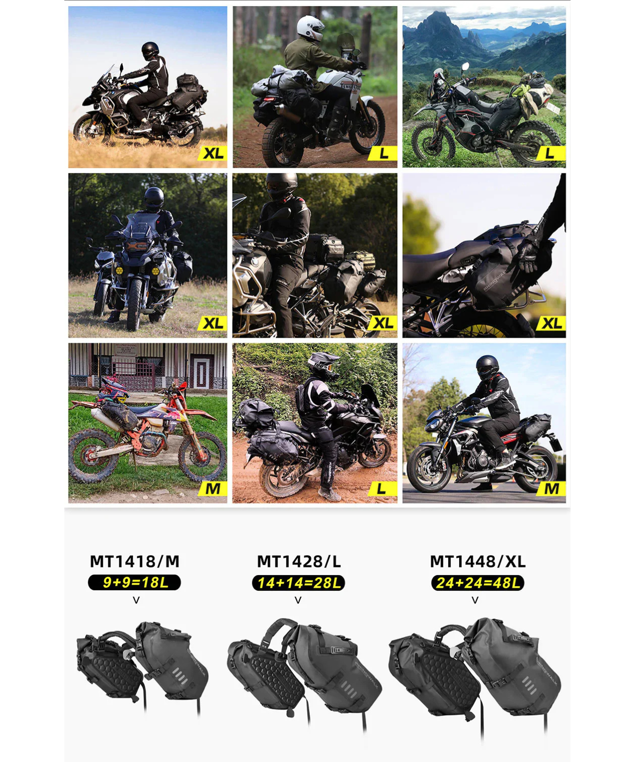 Rhinowalk 28L Waterproof Tail Bag - L - MT1428