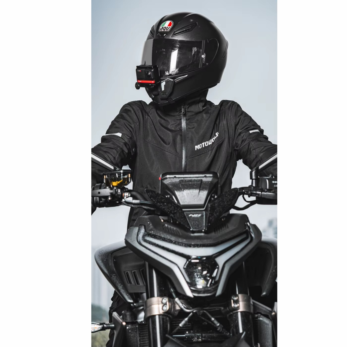 Motowolf Action Cam Helmet Chin Mount - Grey
