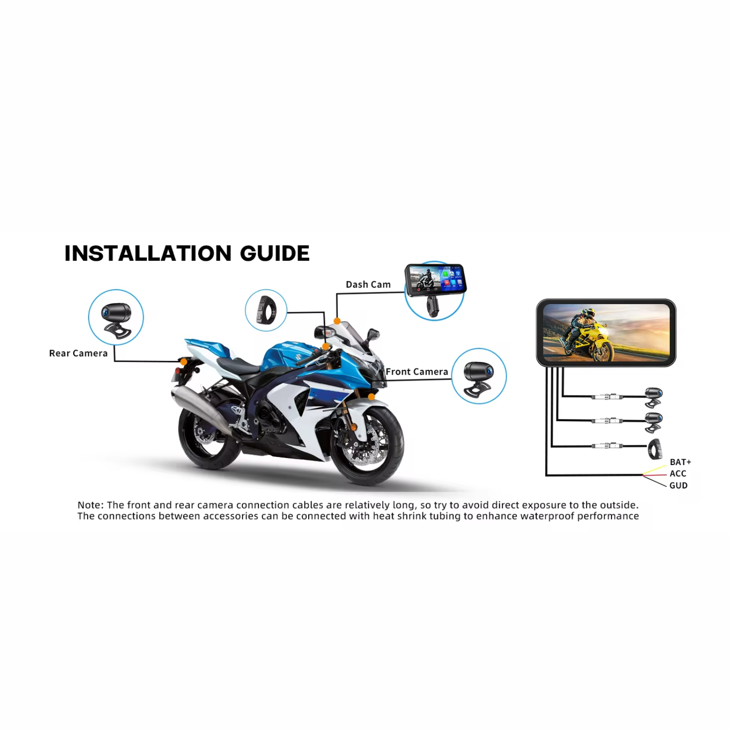 LBC Moto S3 Elite 6 Universal Plug and Play Navigation with TPMS