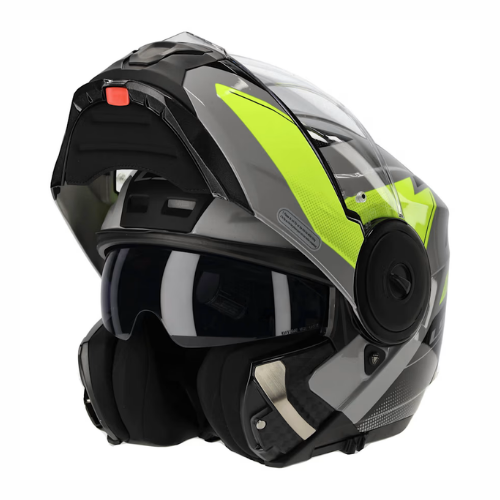 LS2 FF902 Scope ll Duria Helmet - Gloss Grey Hi-Viz Yellow