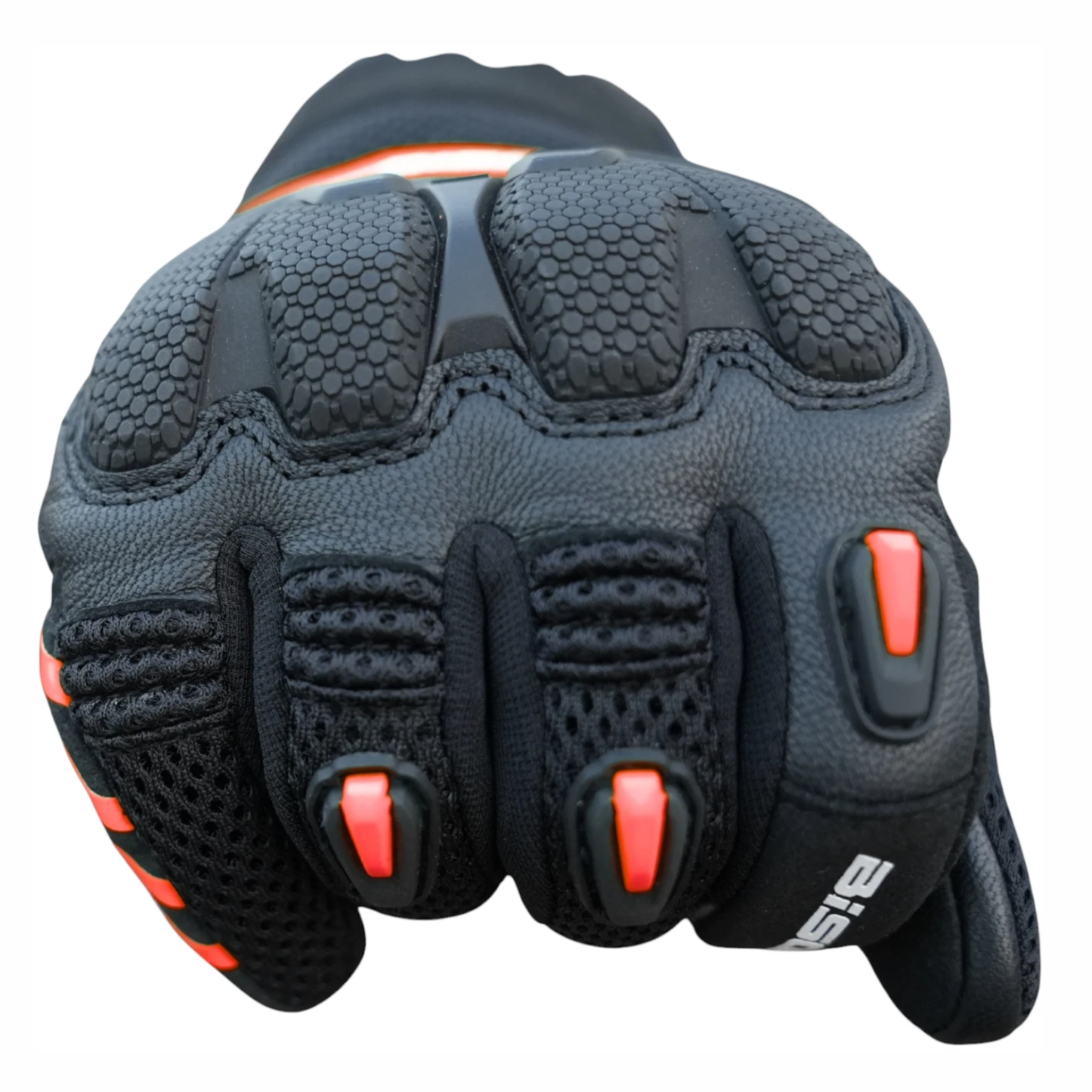 Bison ProGear Raptor Riding Gloves - Black Red