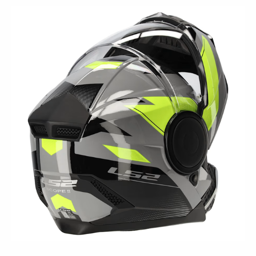 LS2 FF902 Scope ll Duria Helmet - Gloss Grey Hi-Viz Yellow